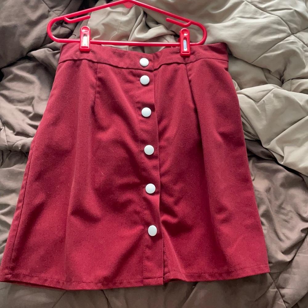 Maroon skirt